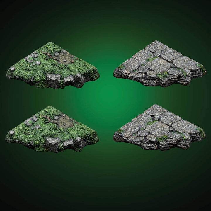 Trifecta Ledges - Concave Escarpment Companion Pack (Unpainted)