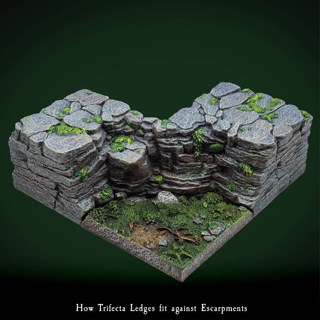Trifecta Ledges - Concave Escarpment Companion Pack (Painted)