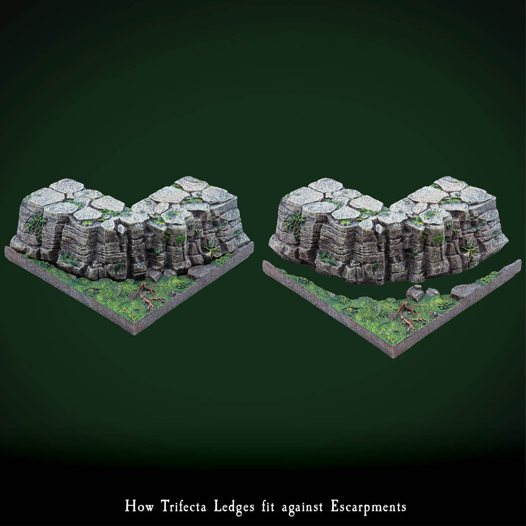 Trifecta Ledges - Convex Escarpment Companion Pack (Painted)