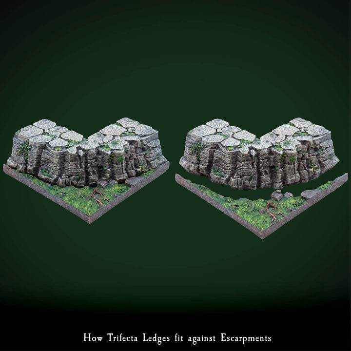 Trifecta Ledges - Convex Escarpment Companion Pack (Unpainted)
