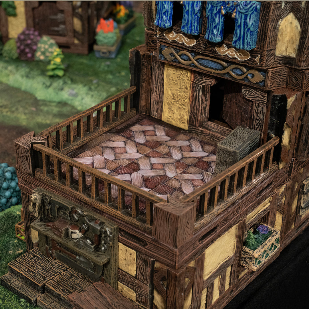 Rustic Wood Core - 4x4 Parquet Floors (Unpainted)