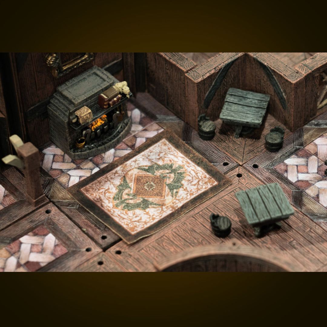 Rustic Wood Core - 4x4 Parquet Floors (Unpainted)