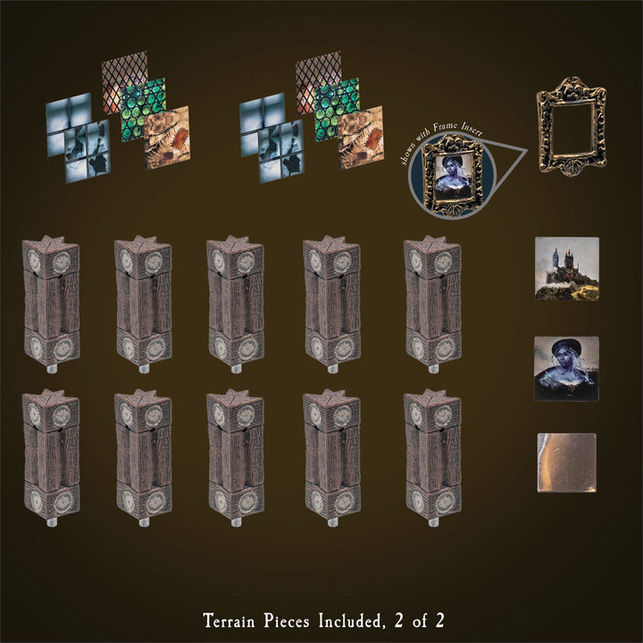 Rustic Wood Core - Manorhouse Walls & Posts (Painted)