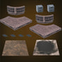 Rustic Wood - Curved 4x4 Floors (Unpainted)