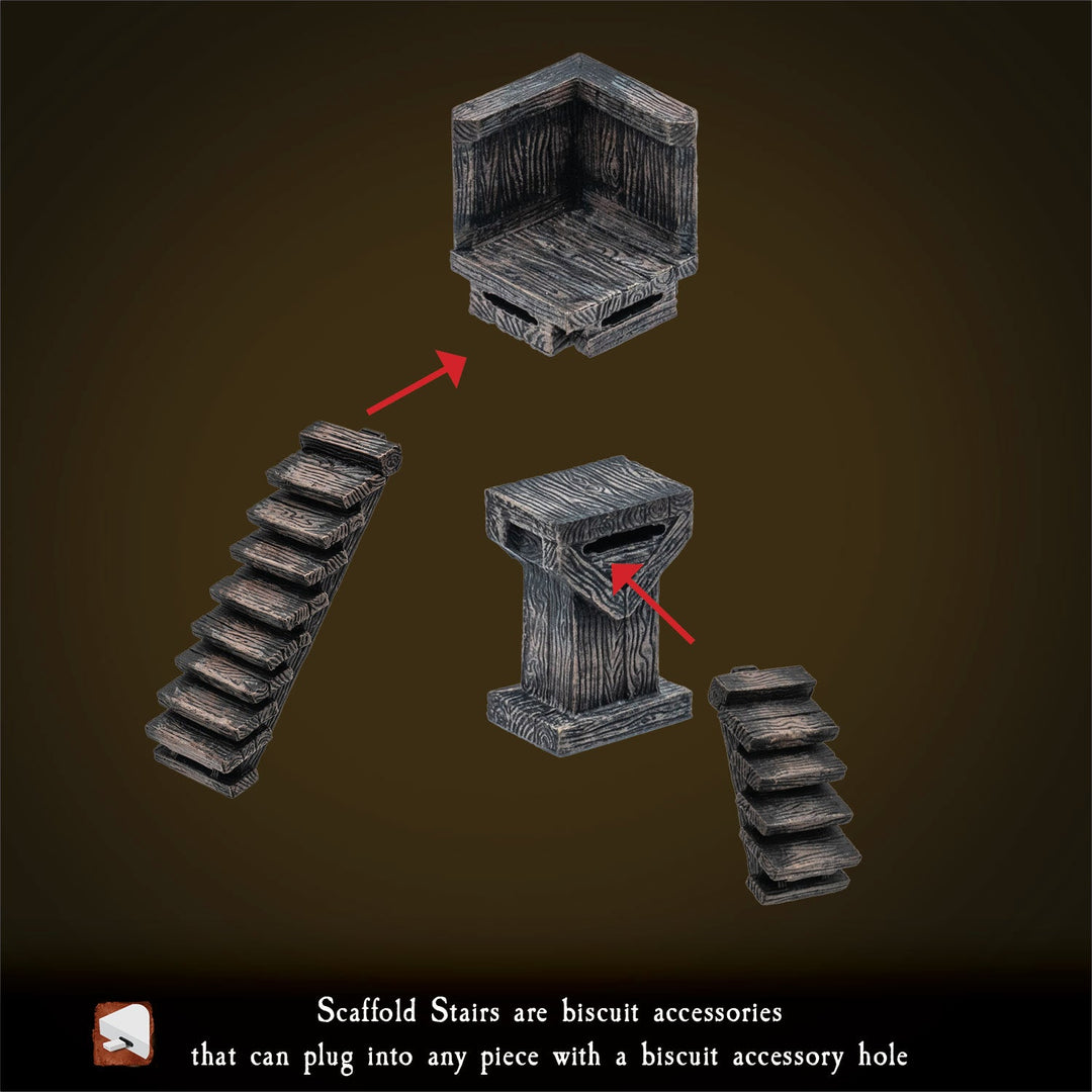 Wooden Stairs Pack (Painted)
