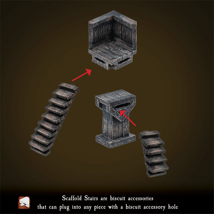 Wooden Stairs Pack (Painted)