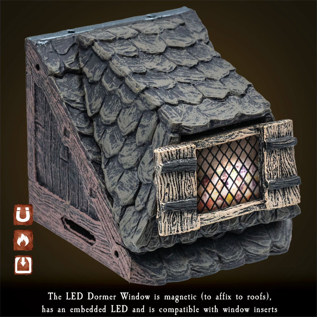 LED Dormer Windows - Dark (Painted)