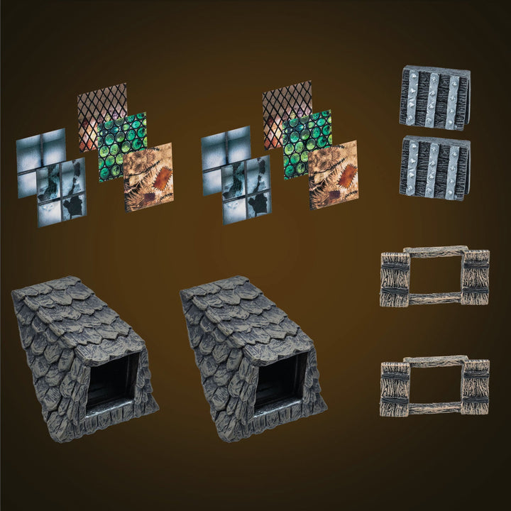 LED Dormer Windows - Dark (Painted)