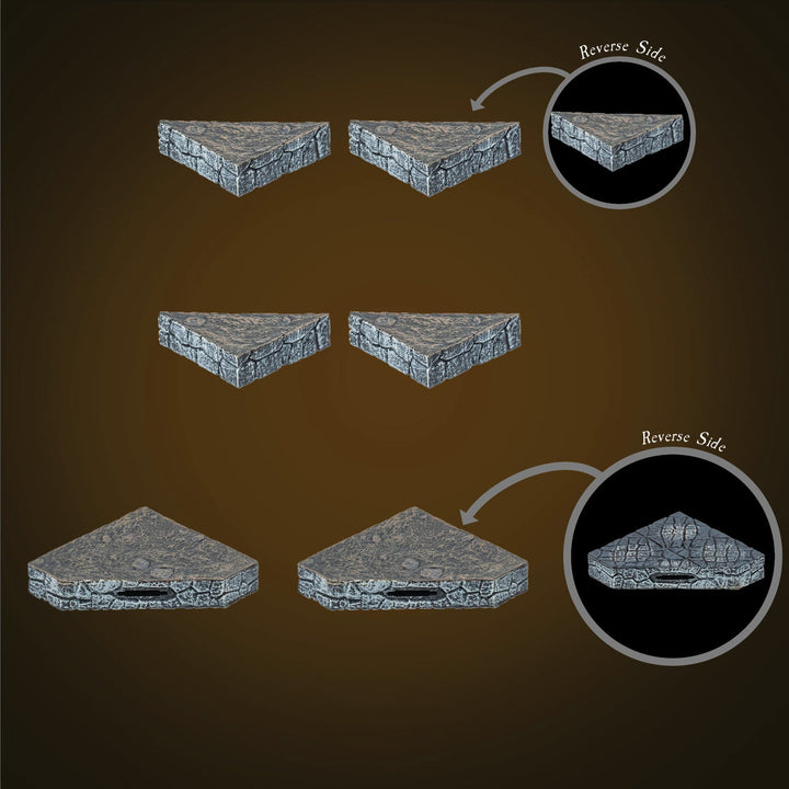 Cobblestone / Dirt Diagonal Backfills (Unpainted)