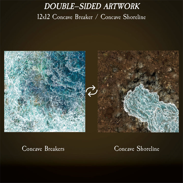 Terrain Tray Single 12"x12": Concave Breaker/Concave Shoreline