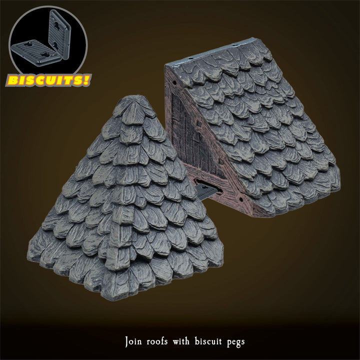 Modular Roof - Straight Roof - Dark (Unpainted)