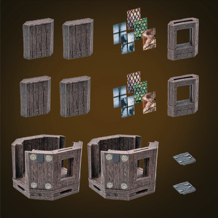 Rustic Wood - Tower Extensions (Unpainted)