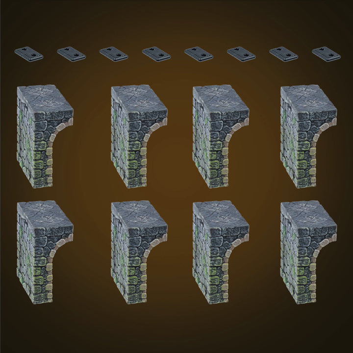Urban Elevation - Half Arches (Painted)