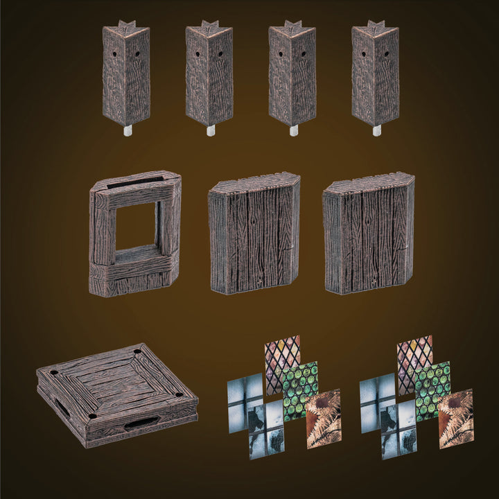 Small Treasure Chest - Wood Core (Painted)