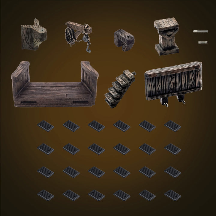 Small Treasure Chest - Wood Character (Painted)