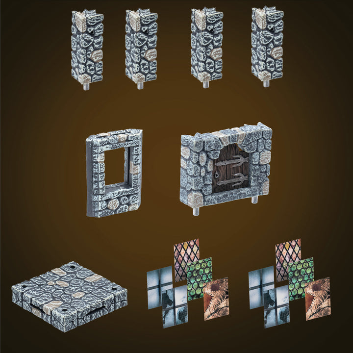 Small Treasure Chest - Fieldstone Core (Painted)