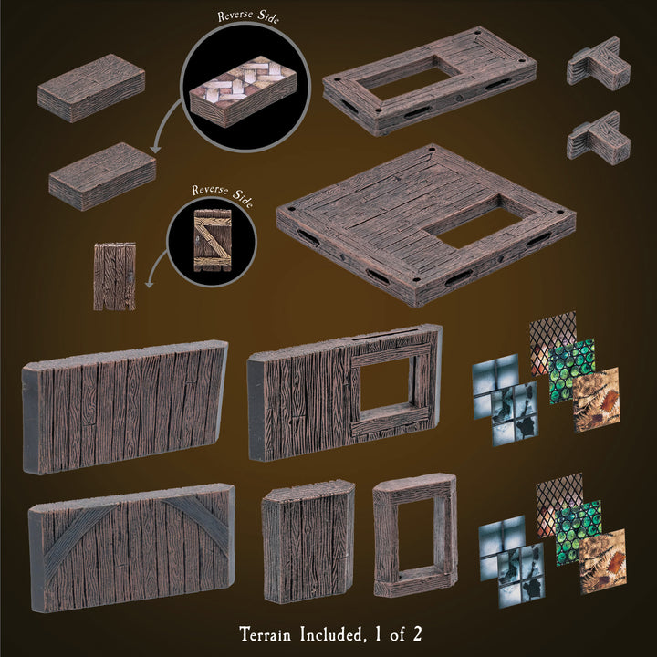 Large Treasure Chest - Wood Core (Painted)