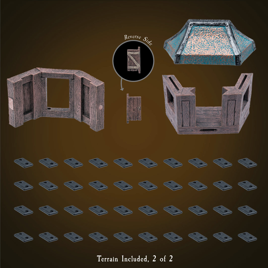 Large Treasure Chest - Wood Character (Painted)