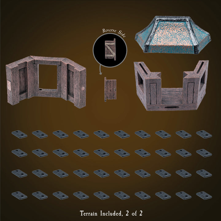 Large Treasure Chest - Wood Character (Painted)