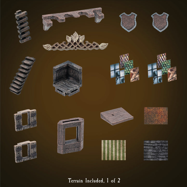 Large Treasure Chest - Wood Character (Painted)