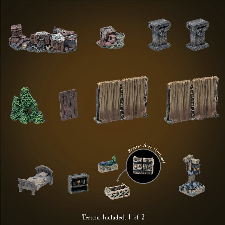 Large Treasure Chest - Lowtown Dressing (Painted)