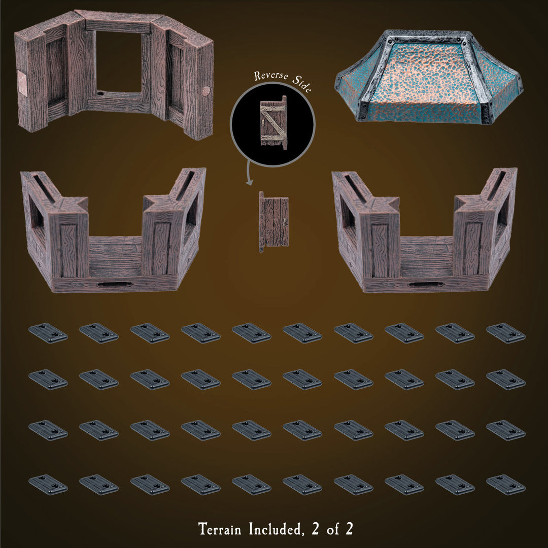 Large Treasure Chest - Wood Character (Unpainted)