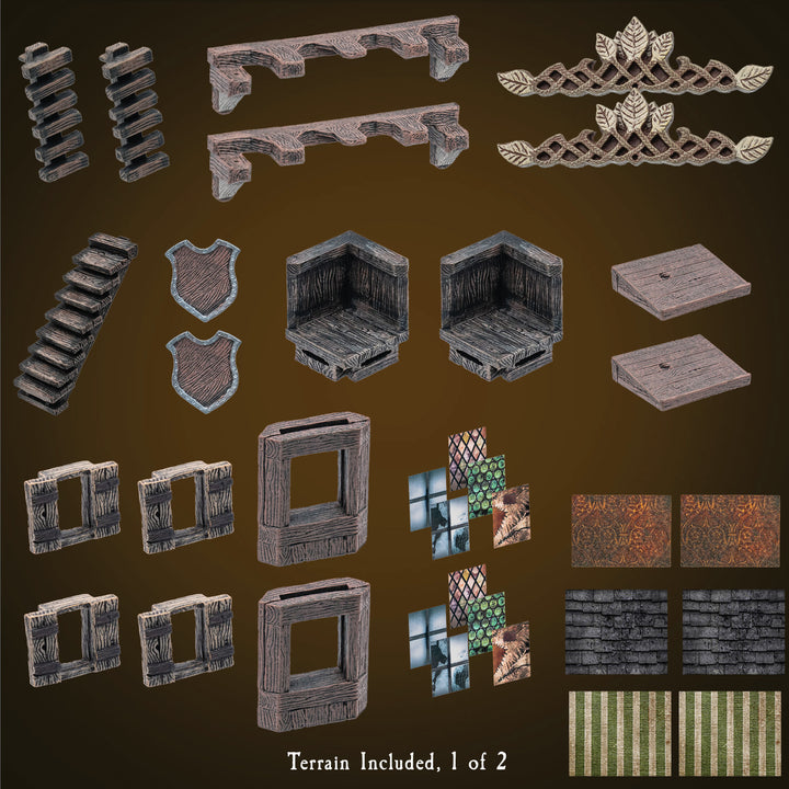 Large Treasure Chest - Wood Character (Unpainted)