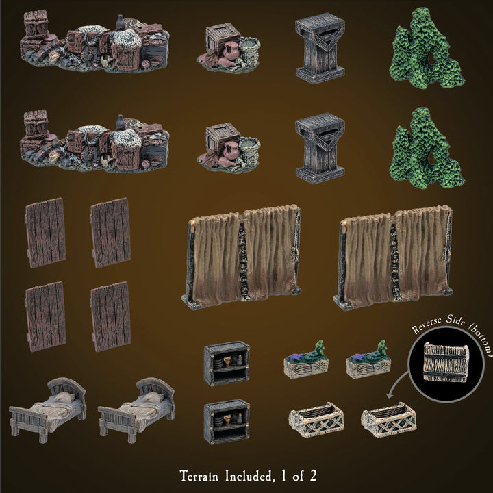 Large Treasure Chest - Lowtown Dressing (Unpainted)