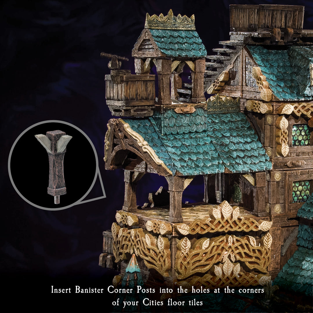 Small Treasure Chest - Cosmetic Cornerposts (Unpainted)