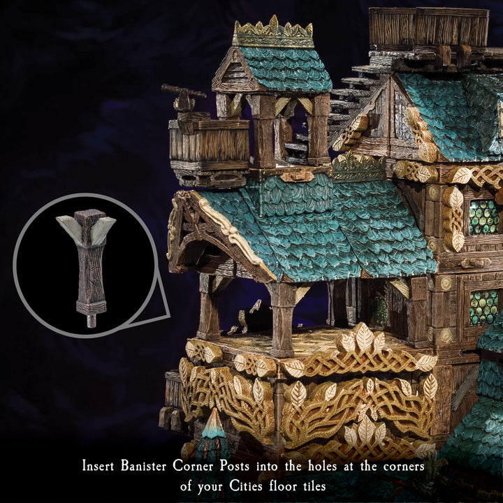 Small Treasure Chest - Cosmetic Cornerposts (Unpainted)