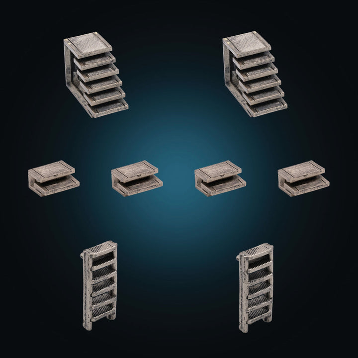 Metal Stairs Pack (Unpainted)