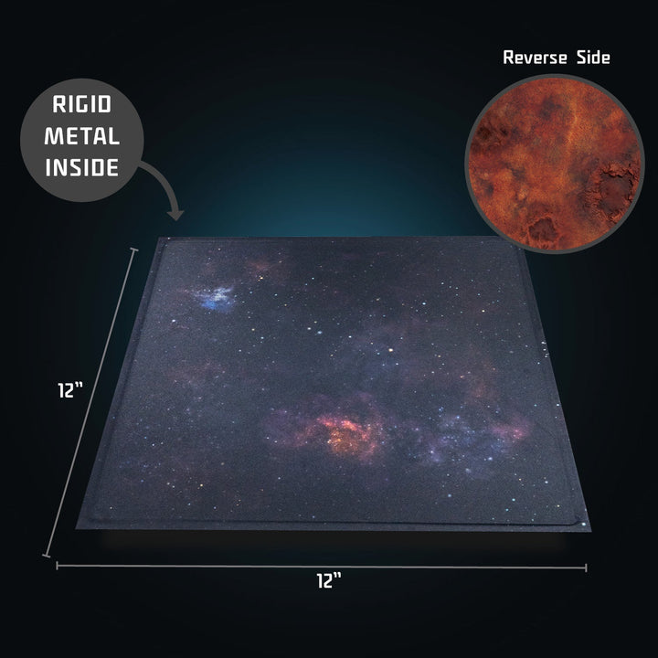 Terrain Tray Single 12"x12": Starfield / Scarred Planet