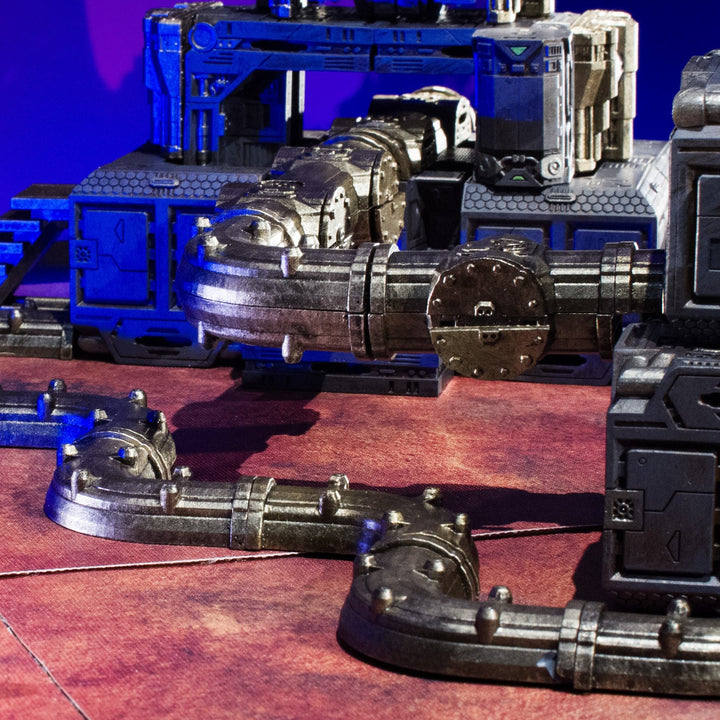 Terrain Tray Two-pack 6"x12": Alien Planet / Tech floor