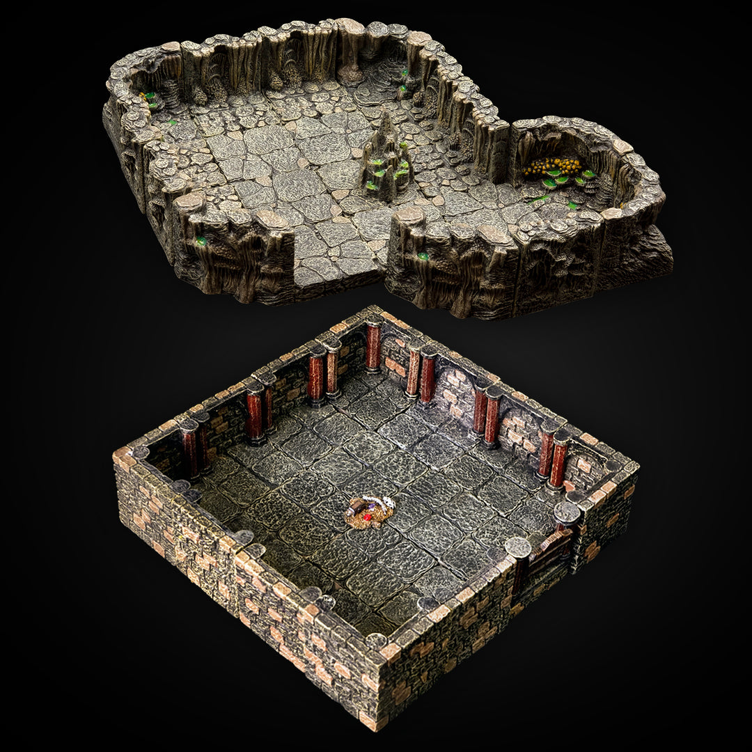 Spiel Starter Bundle Dungeon Cavern Sets