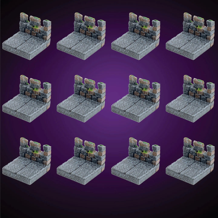Wall Crenellations Pack (Unpainted)