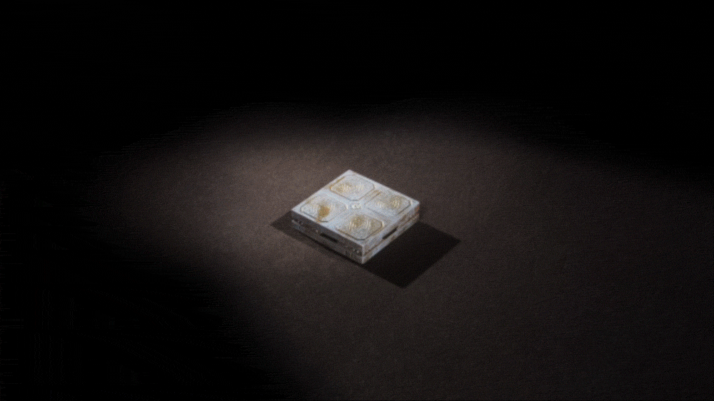 stop motion demonstrating the modularity of starforged walls and floors, all connected with biscuits