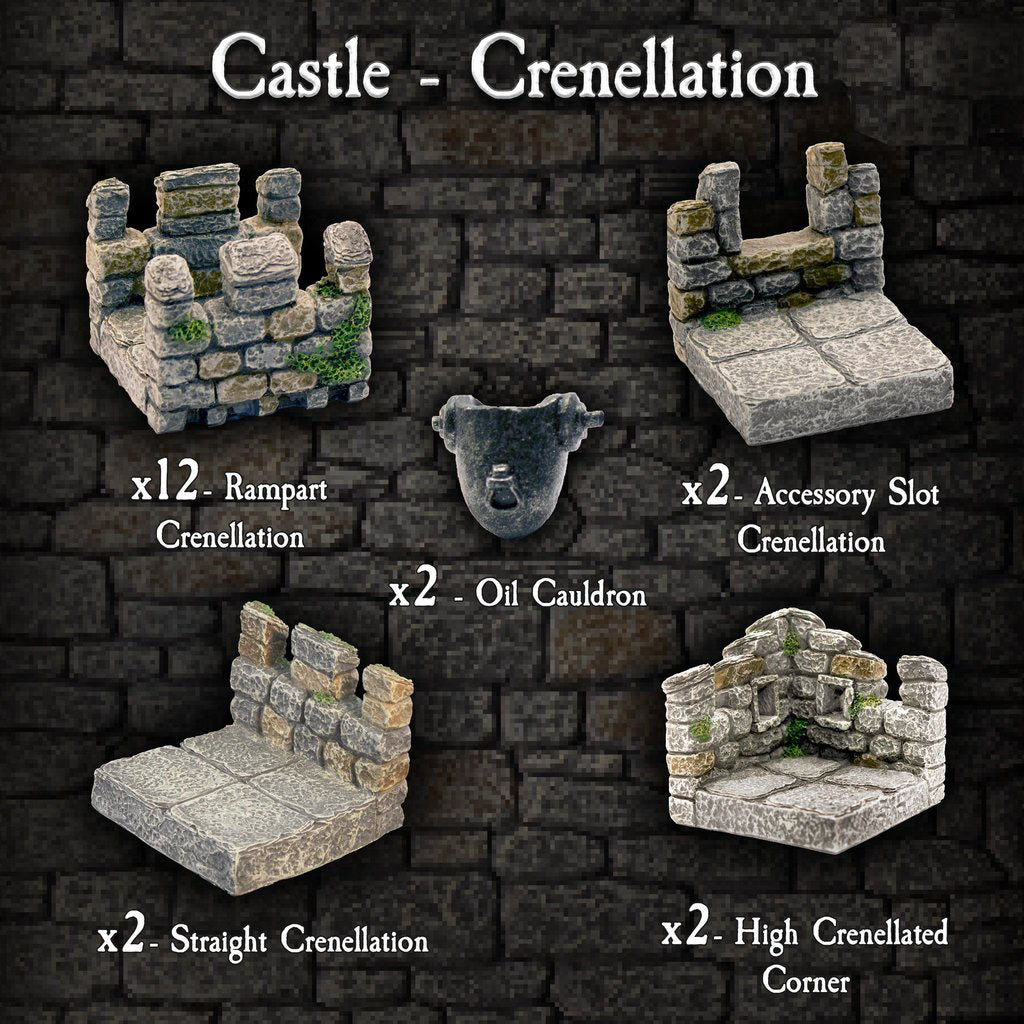 Castle Crenellation Pack (Painted)