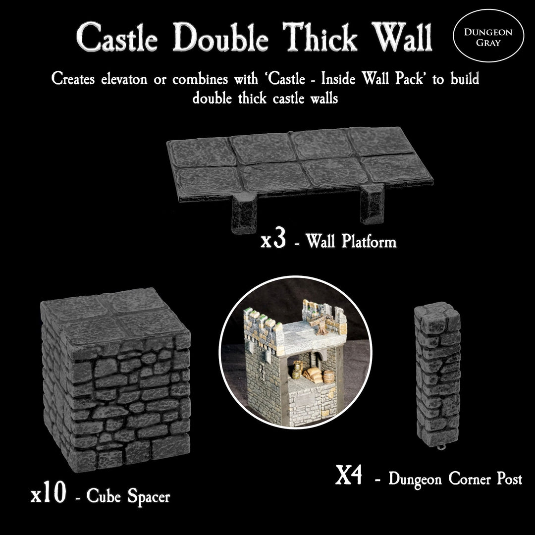Castle Double Thick Wall Pack (Unpainted)