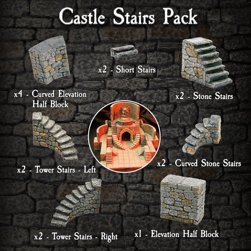 Castle Stairs Pack (Painted)