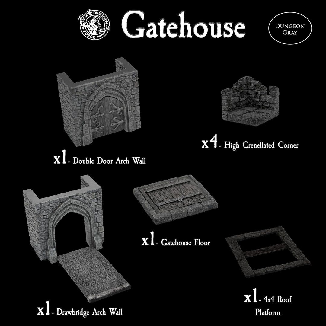 Gatehouse Set (Unpainted)