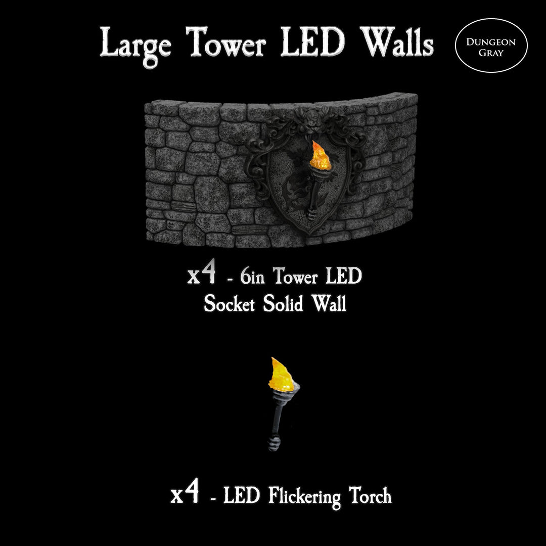 Large Tower LED Walls (Unpainted)