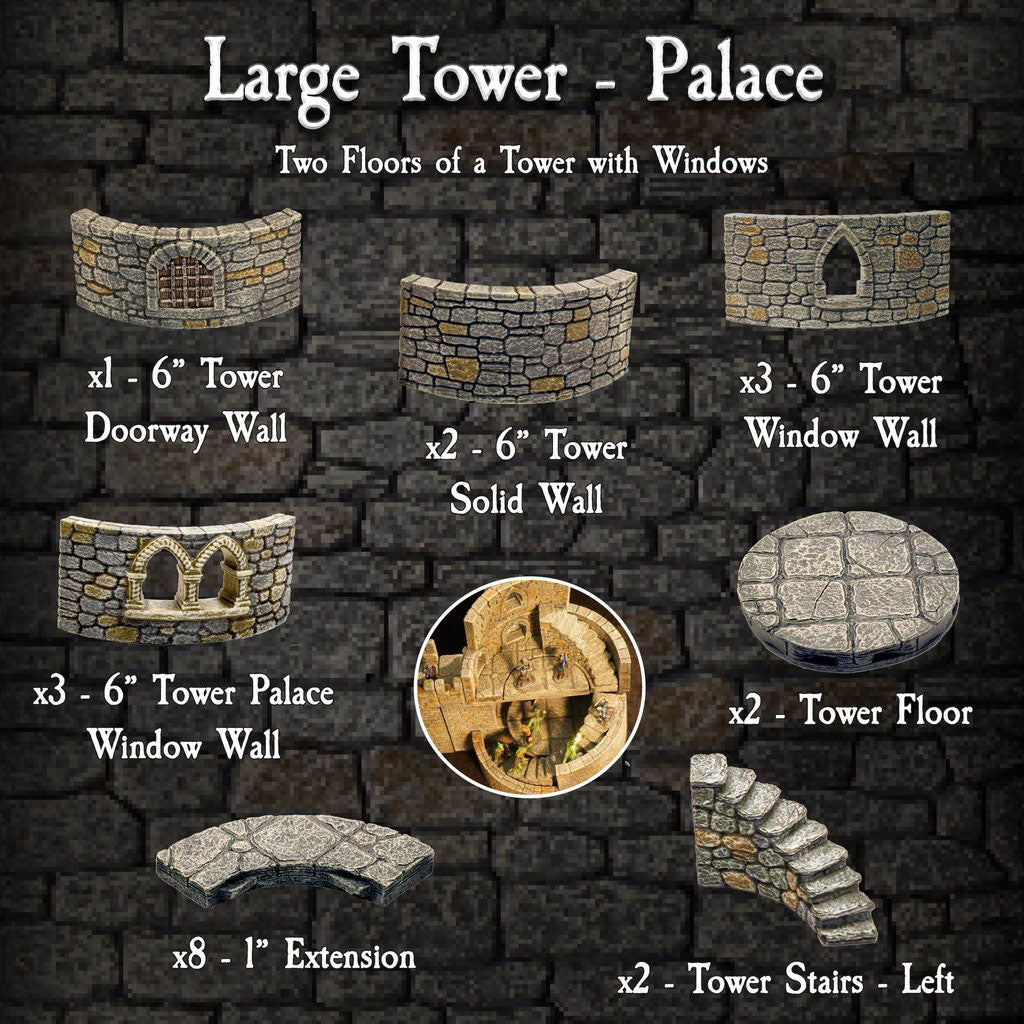 Large Tower Palace (Painted)