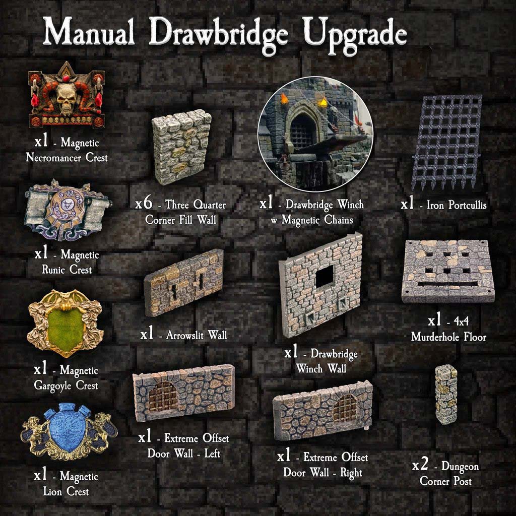 Manual Drawbridge Upgrade (Painted)