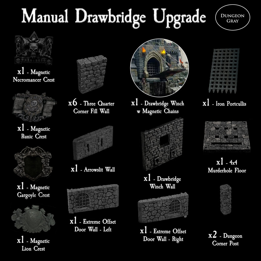 Manual Drawbridge Upgrade (Unpainted)