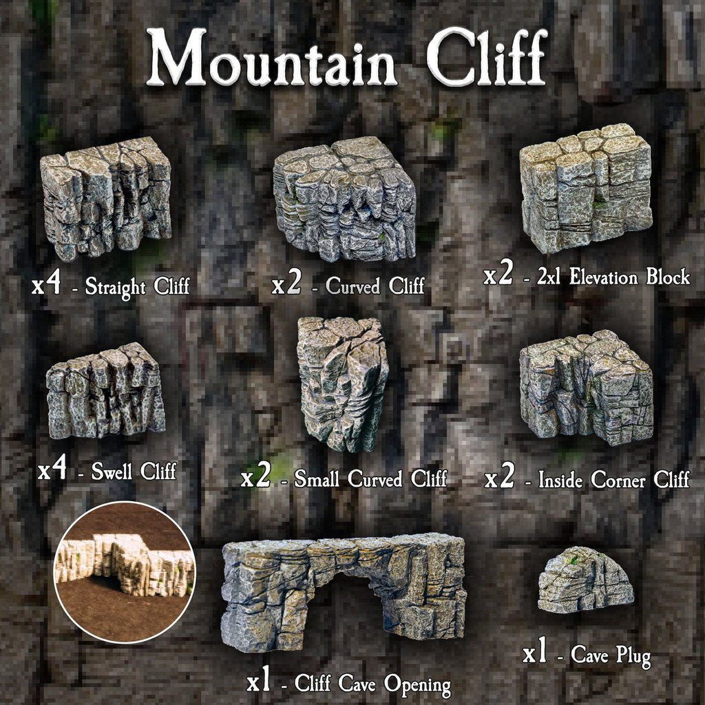 Mountain Cliff Pack (Painted)