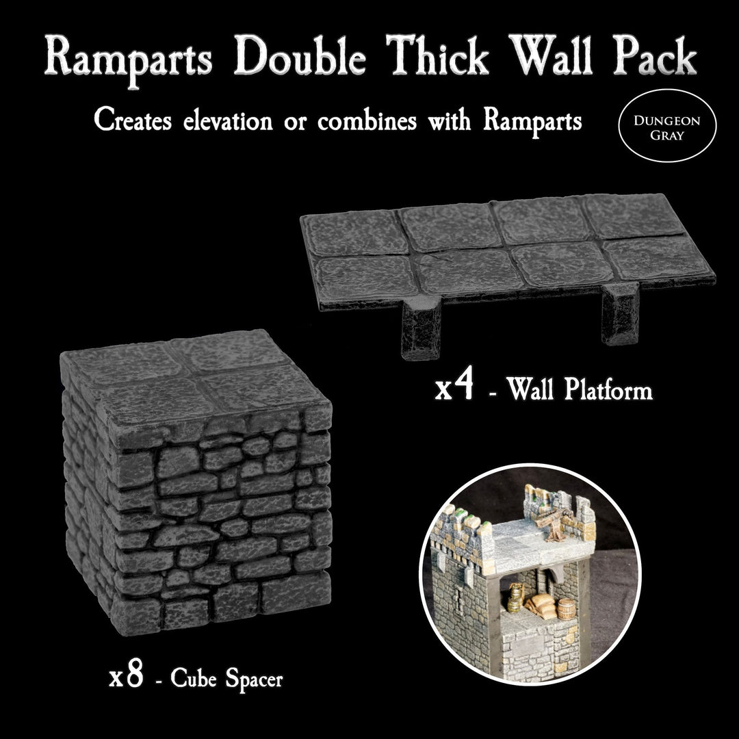 Ramparts Double Thick Wall Pack (Unpainted)
