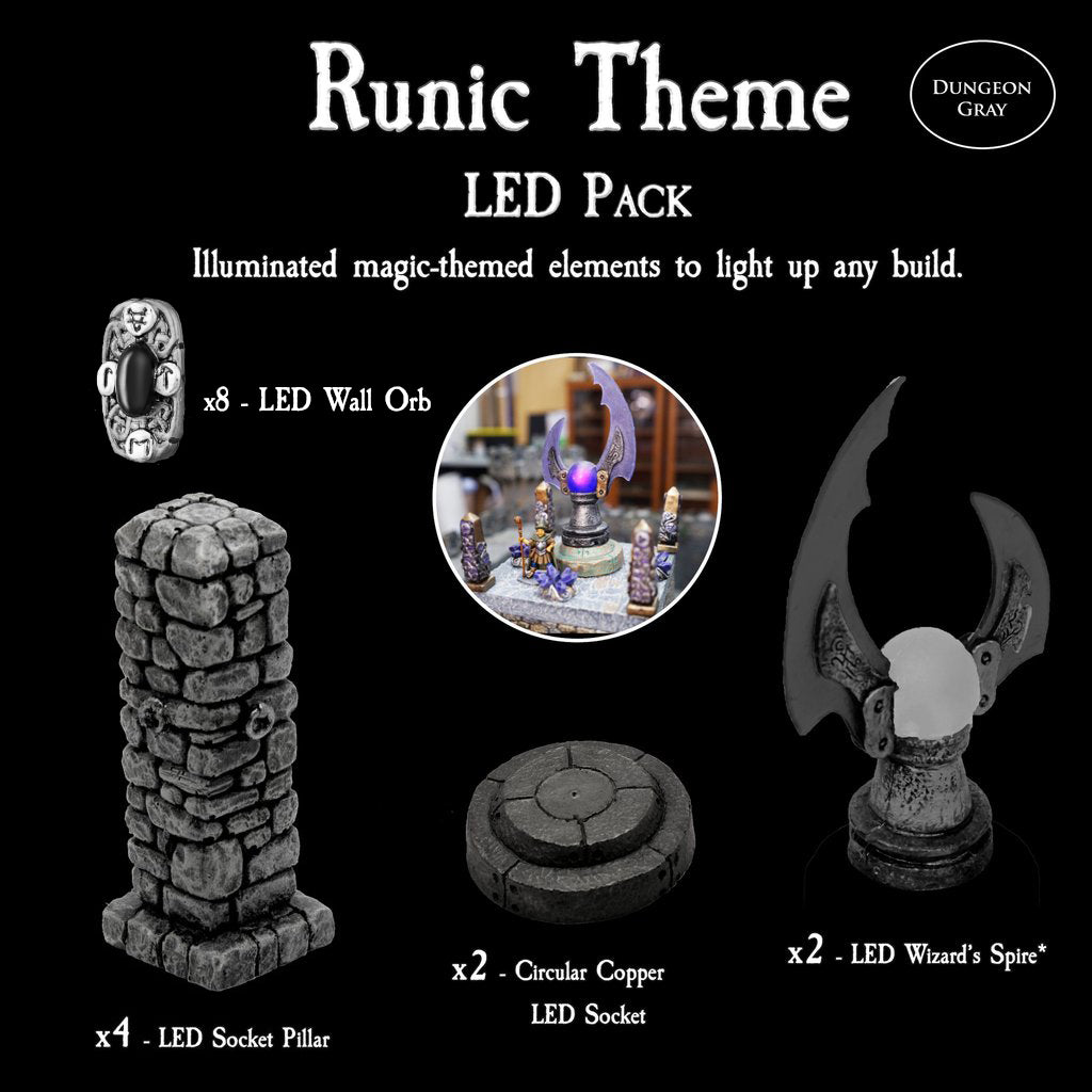 Runic Theme LED Pack (Unpainted)