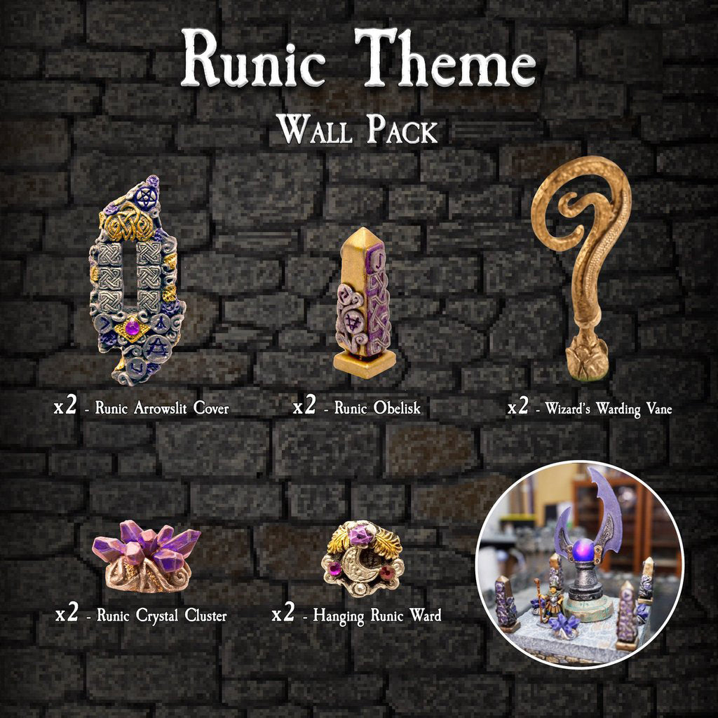 Runic Theme Wall Pack (Painted)
