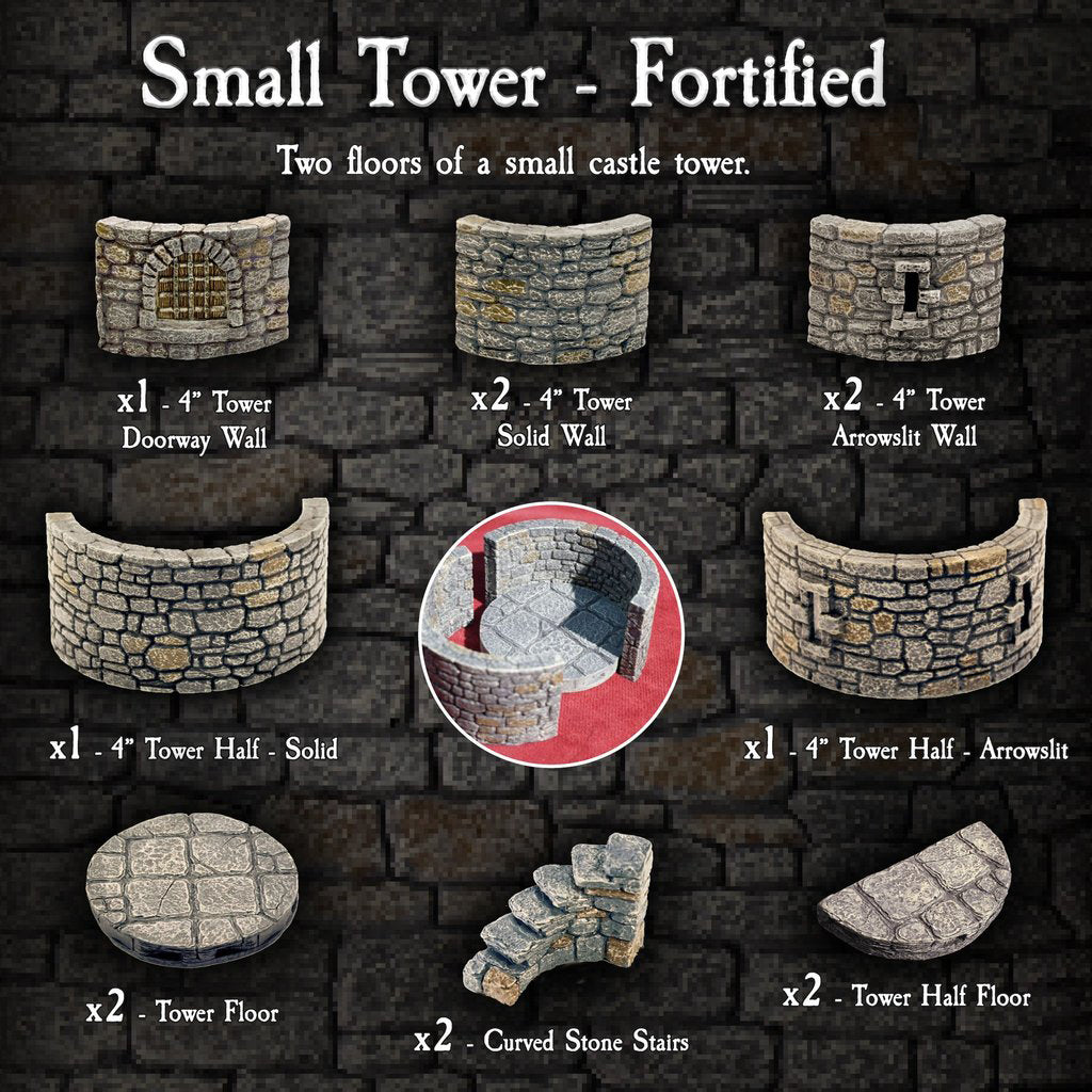 Small Tower Fortified (Painted)