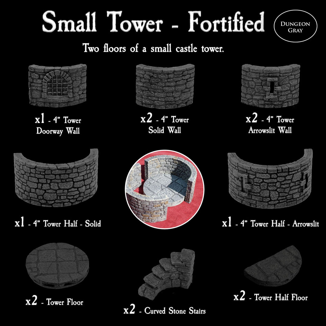 Small Tower Fortified (Unpainted)